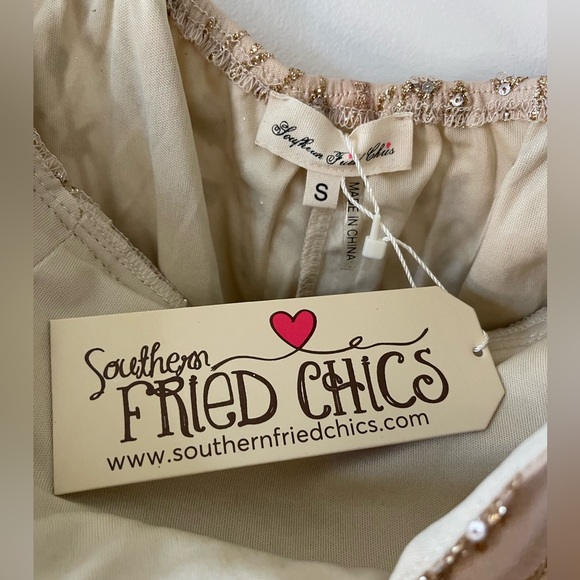 NEW Southern Fried Chics Sequin and Glitter Maxi Dress - Picture 7 of 13